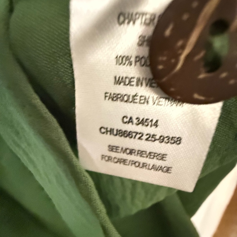 Hunter Green Women's Button Down Shirt - Picture 2 of 2